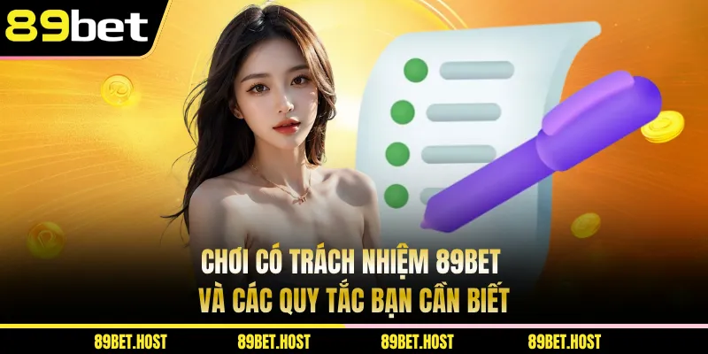 Chơi có trách nhiệm 89bet và các quy tắc bạn cần biết