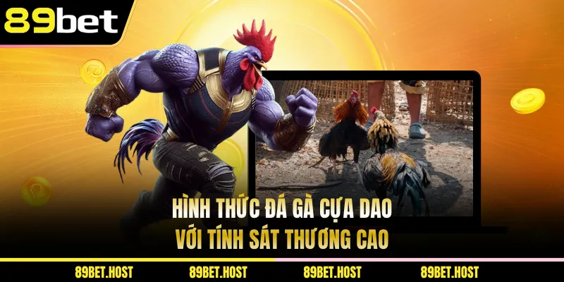 Hình thức đá gà cựa dao với tính sát thương cao